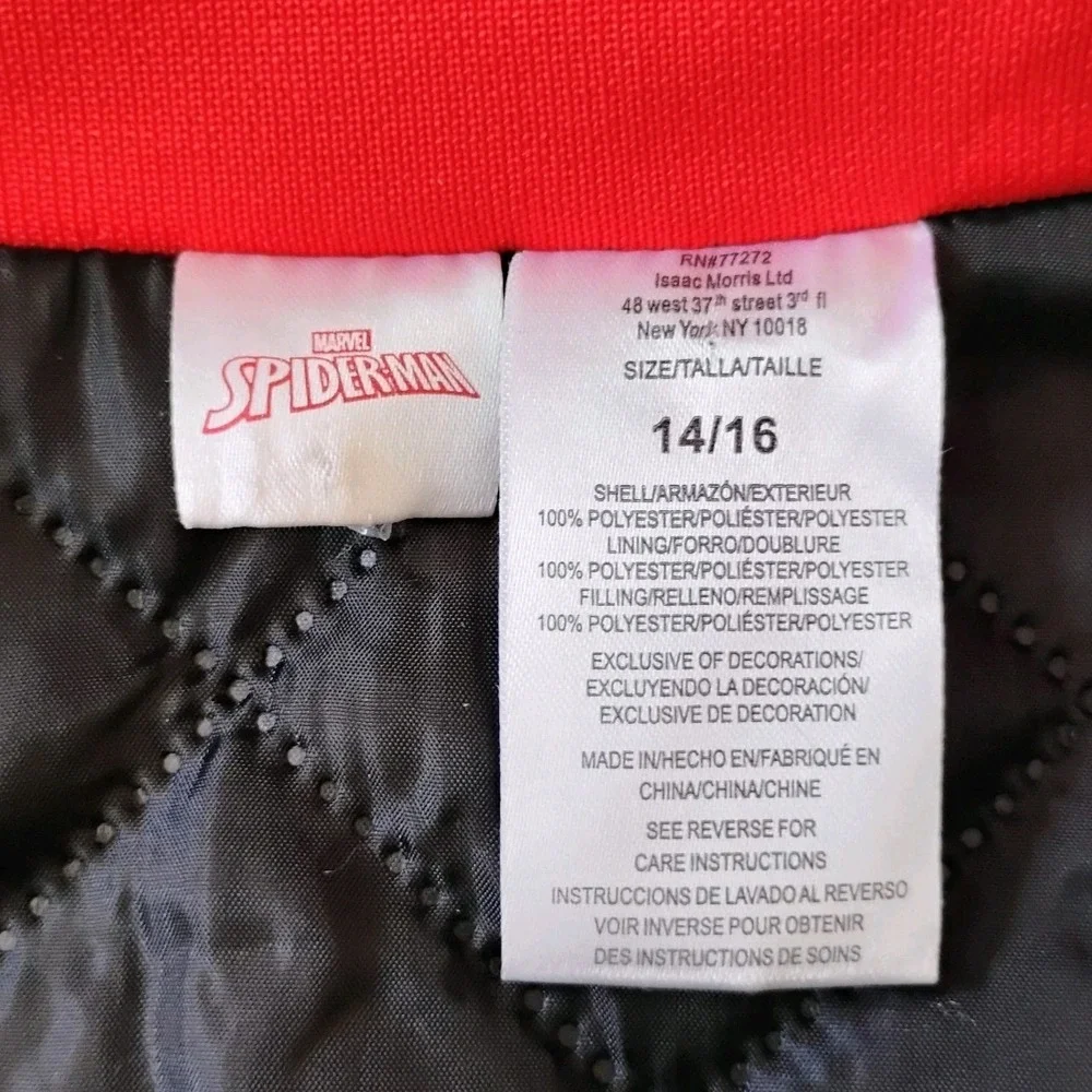 Marvel Spider-Man Miles Morales Boys Disney Marvel  Varsity Jacket – Size 14/16